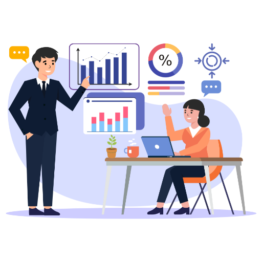 due persone che analizzano una strategia di marketing digitale
