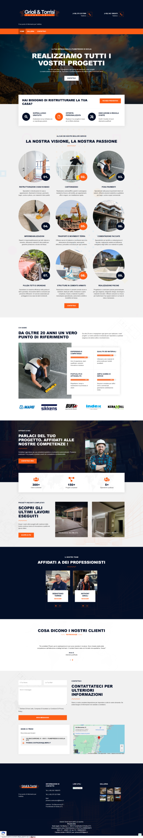 homepage del sito web www.griolitorrisi.it